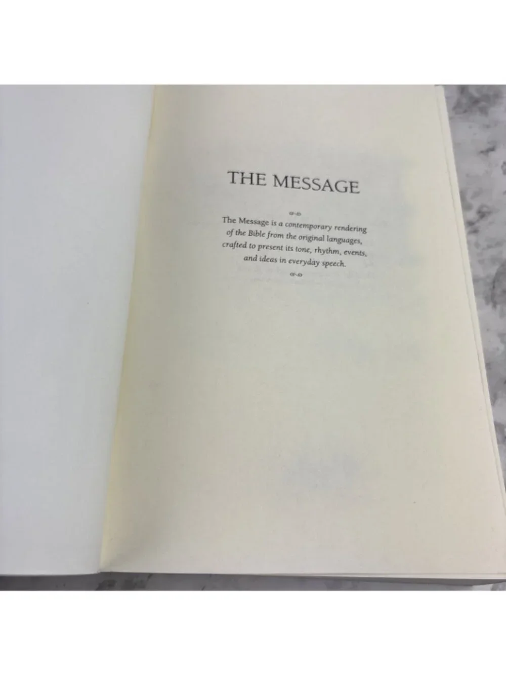 The Message: The New Testament in Contempory- 0891098534, E H Peterson paperback
